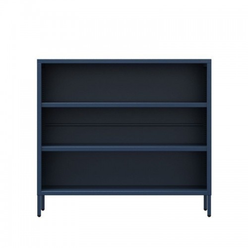 Madal raamaturiiul LUCA, 1000 x 900 x 350 mm, modernne: tumesinine