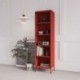 Kõrge raamaturiiul MARIO, 500 x 1800 x 350 mm, moodne: punane