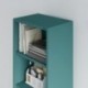Kõrge raamaturiiul MARIO, 500 x 1800 x 350 mm, moodne: mereroheline