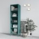 Kõrge raamaturiiul MARIO, 500 x 1800 x 350 mm, moodne: mereroheline