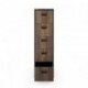 Metallist dokumendikapp SARA V5, 460 x 1630 x 620 mm, ökodisain: antratsiit/pähklipuu