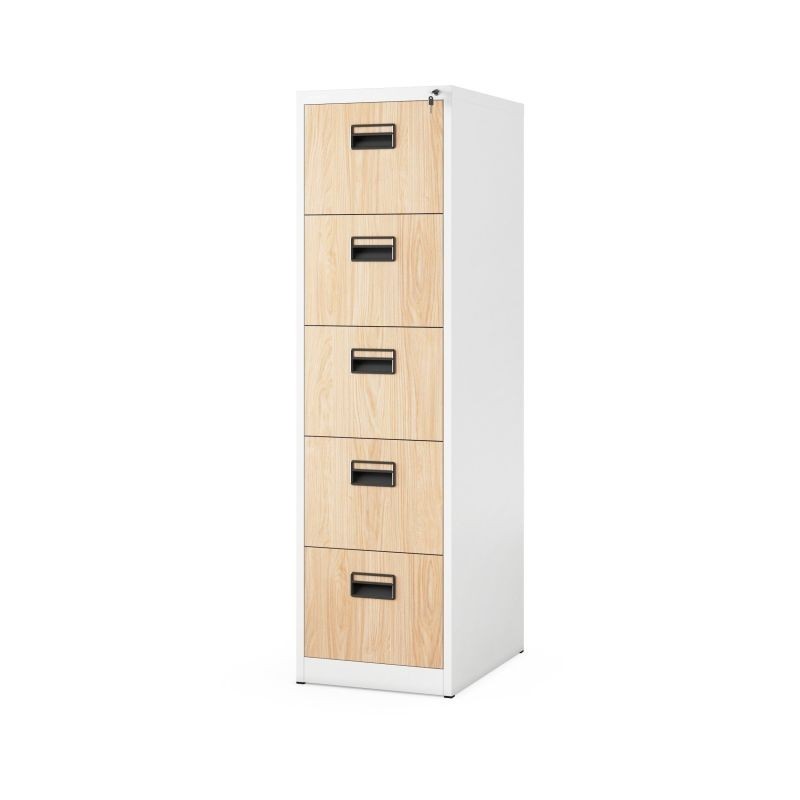 Metallist dokumendikapp SARA V5, 460 x 1630 x 620 mm, Eco Design: valge/Sonoma tamm