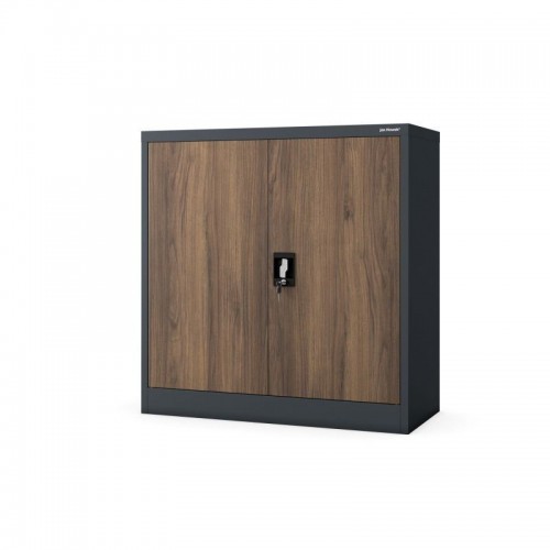 Metallkapp ustega BEATA, 900 x 930 x 400 mm, ökodisain: antratsiit/pähkel