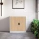 Metallkapp ustega BEATA, 900 x 930 x 400 mm, ökodisain: valge/sonoma tamm
