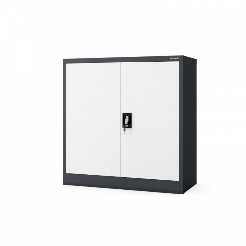 Metallkapp ustega BEATA, 900 x 930 x 400 mm, antratsiitvalge