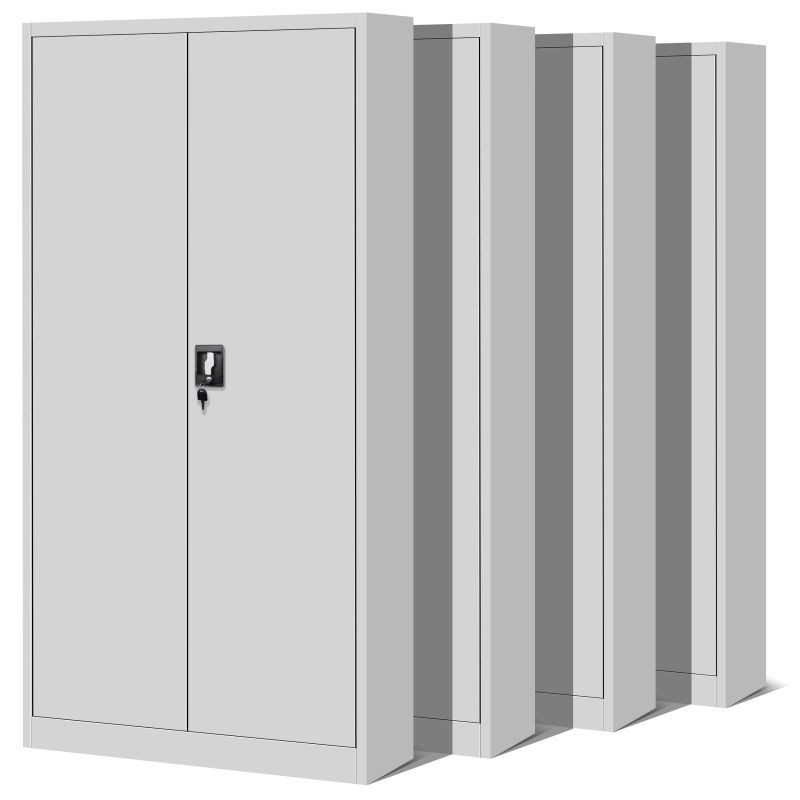 JAN metallist dokumendikappide komplekt, 4 osa, 900 x 1850 x 400 mm, hall