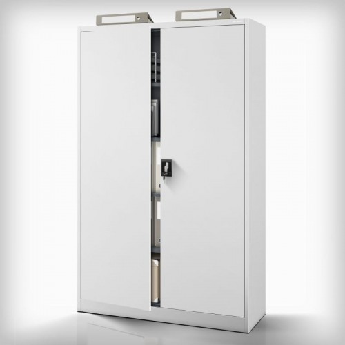 Metallist dokumendikapp JAN II, 1150 x 1850 x 400 mm, hall