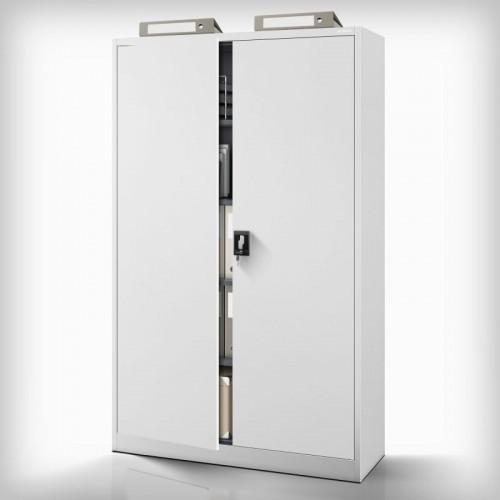 Metallist dokumendikapp JAN II, 1150 x 1850 x 400 mm, hall