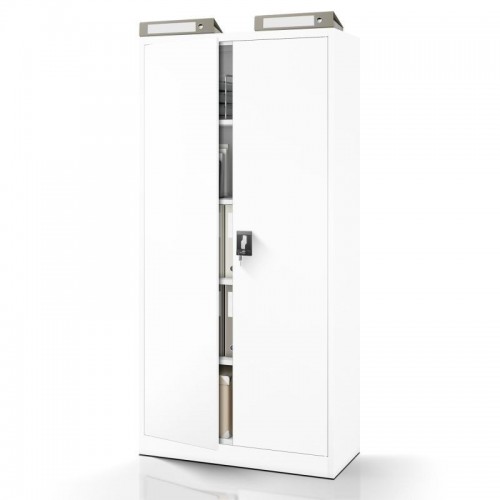 Metallist dokumendikapp JAN H, 900 x 1950 x 400 mm, valge