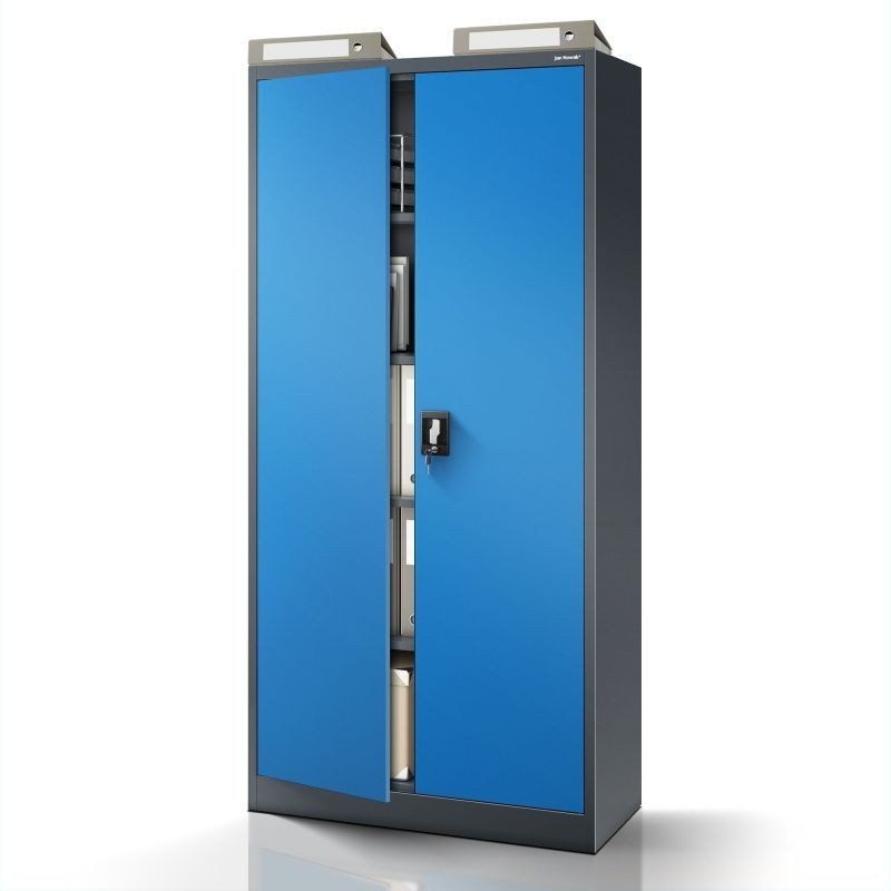 Metallist dokumendikapp JAN H, 900 x 1950 x 400 mm, antratsiitsinine