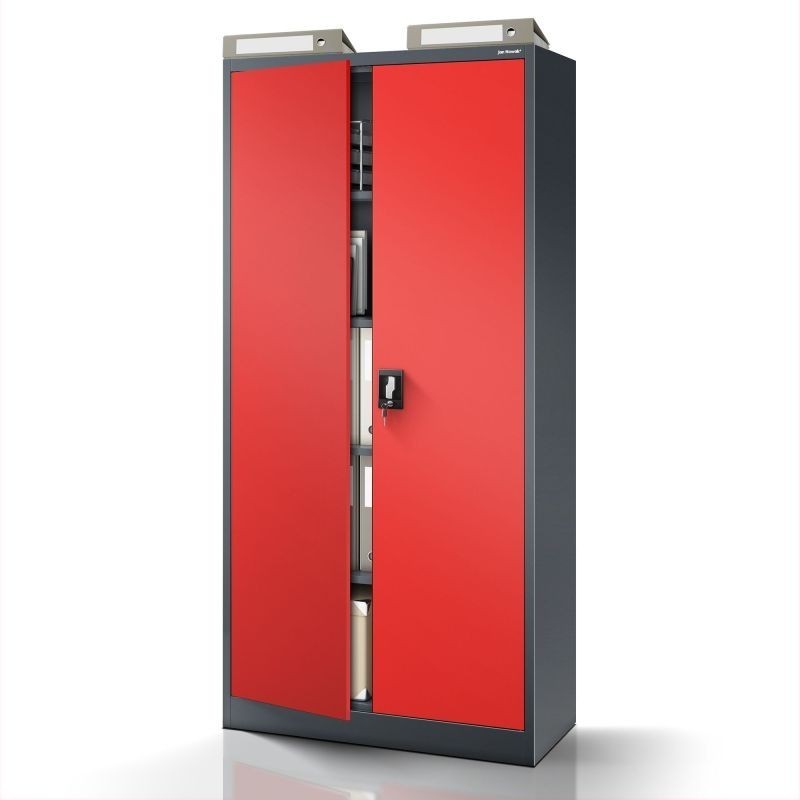 Metallist dokumendikapp JAN H, 900 x 1950 x 400 mm, antratsiitpunane