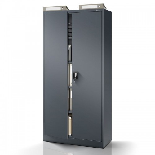 Metallist dokumendikapp JAN H, 900 x 1950 x 400 mm, antratsiithall