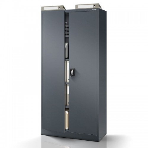 Metallist dokumendikapp JAN H, 900 x 1950 x 400 mm, antratsiithall