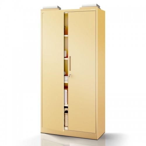 Suur kapp riiulitega JAN H, 900 x 1950 x 400 mm, Fresh Style: beež