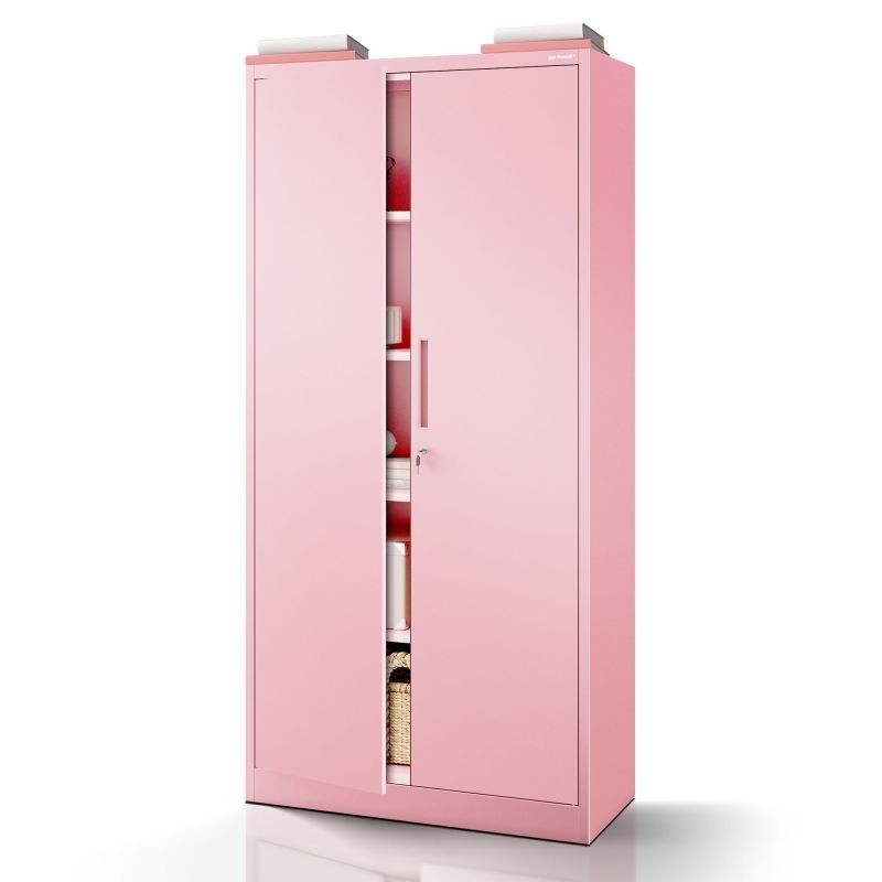 JAN H isiklik dokumendikapp, 900 x 1950 x 400 mm, Fresh Style: puudriroosa