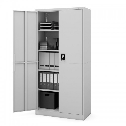 JAN metallist kontorikapp, 900 x 1850 x 400 mm, Smart: hall