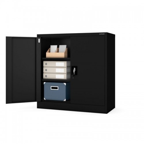 BEATA metallkapp ustega, 900 x 930 x 400 mm, must