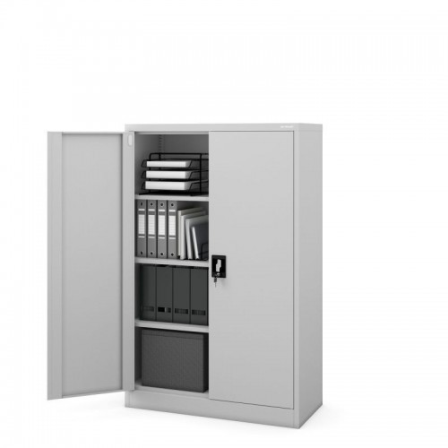 KEVIN metallist kontorikapp, 900 x 1400 x 400 mm, hall