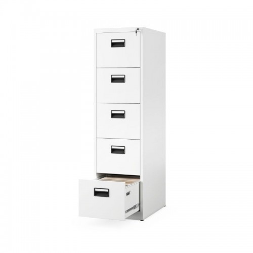 Metallist dokumendikapp SARA V5, 460 x 1630 x 620 mm, valge