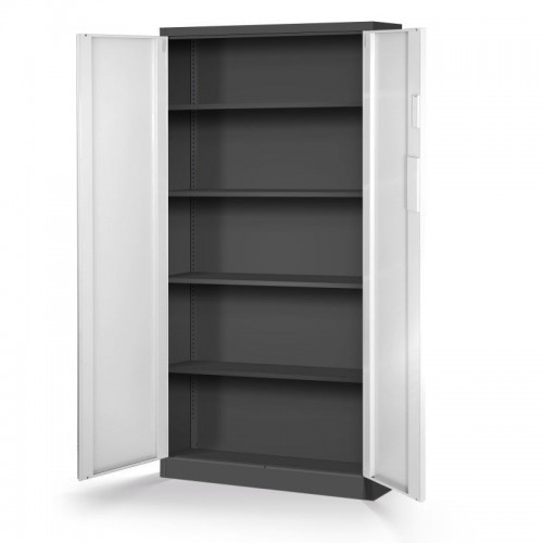 Metallist dokumendikapp Daniel, 900 x 1850 x 400 mm, antratsiitvalge