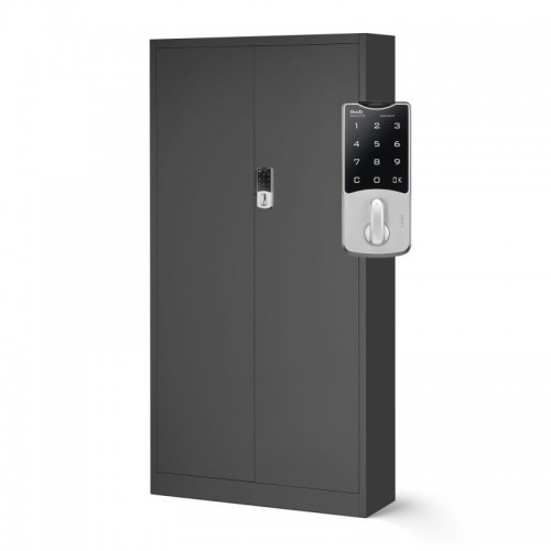 Metallist dokumendikapp Daniel, 900 x 1850 x 400 mm, antratsiithall