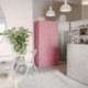 Kodukontori kapp JAN, 900 x 1850 x 400 mm, Fresh Style: puudriroosa