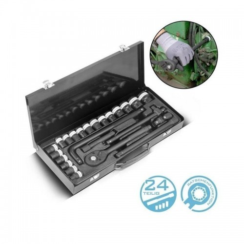 24-osaline bittide komplekt koos räikvõtmega