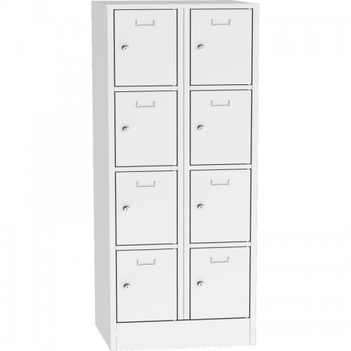 Metallist kapp lukustatavate kastidega