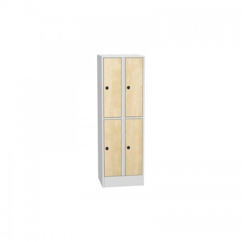 Horisontaalselt jagatav kapp lamineeritud ustega