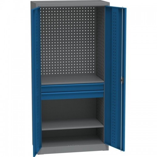 Universaalne töökojakapp DVB perforatsiooniga, 2 sahtli ja 2 riiuliga