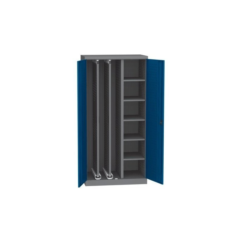 Universaalne töökojakapp väljatõmmatavate paneelidega