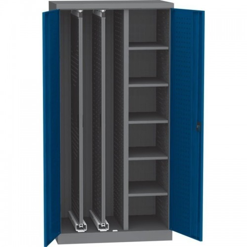 Universaalne töökojakapp väljatõmmatavate paneelidega