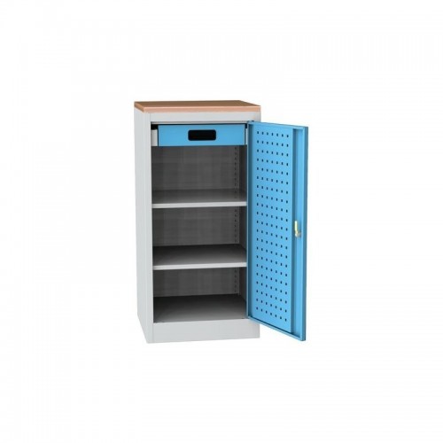 Töökoja tööriistakapp pöögist töötasapinnaga