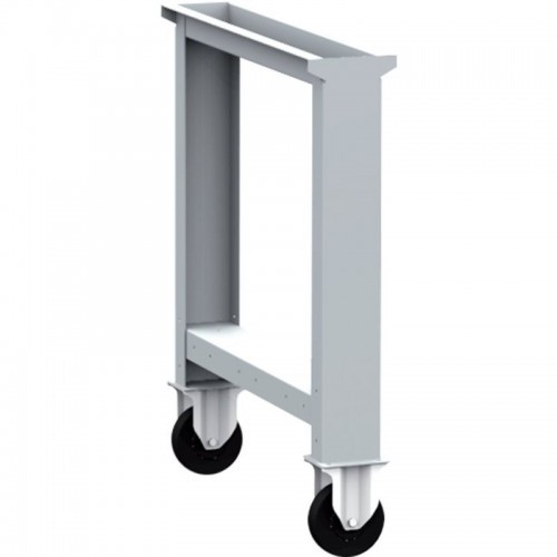 Veerev jalg kahe fikseeritud rattaga