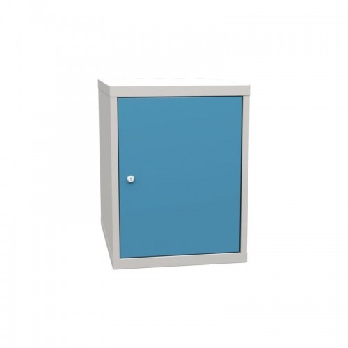 Töökoja põhikonteiner 1 ukse ja 2 riiuliga (keevitatud töölauakomplektid)