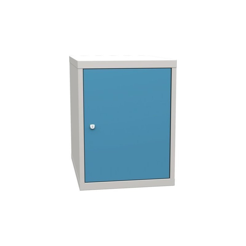 Töökoja põhikonteiner 1 ukse ja 2 riiuliga (keevitatud töölauakomplektid)