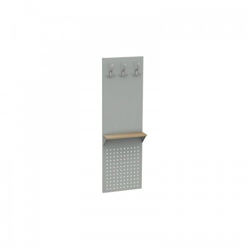 Seinale riputatav riidepuu riiuliga