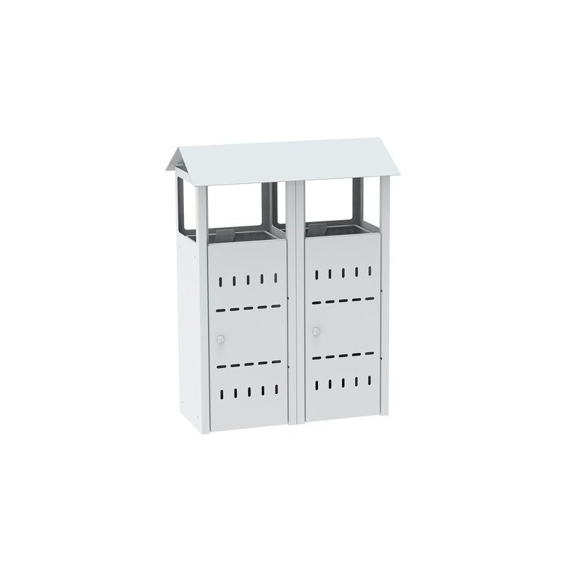 Kahekordne prügikast olme- või taaskasutatud jäätmete jaoks - 2 x 50L