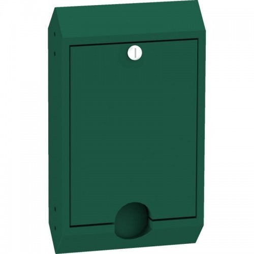 Lukustatav koerajäätmete kottide konteiner - asetatud raami sisse