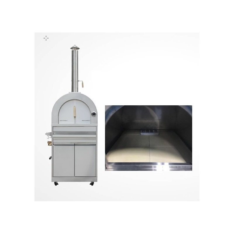 Pitsaahju roostevabast terasest alus